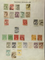 1913-35 Collection On Old Imperial Printed Pages, With 1913 To 2s Used, 1915-27 5s Mint (thin) And To 2s Used, (85... - Other & Unclassified