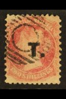 SOUTH AUSTRALIA DEPARTMENTALS "T."  (Treasury) 1870 2s Rose Pink, Perf 11½x10, SG 109, Ovptd "T", Very Fine... - Altri & Non Classificati