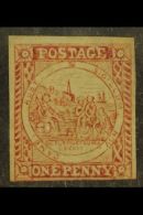 NEW SOUTH WALES 1850 (Aug) 1d Dull Carmine, Re-engraved With Clouds (known As Plate II), SG 8, Mint With Small... - Other & Unclassified