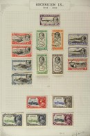 1922-35 KGV COLLECTION Of Mint & Used Issues, Presented On Old Album Pages. Includes 1922 Overprinted... - Ascensione