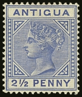 1884 2½d Ultramarine, Wmk Crown CA, Variety "Large 2 In ½ With Slanting Foot", SG 27a, Superb Mint.... - Sonstige & Ohne Zuordnung