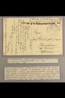 AUSTRIAN OCCUPATION OF ALBANIA 1918 (May) Ethnic Ppc To Bohemia With "KuK Etappenpoststamt 349" Cachet In Black,... - Albania