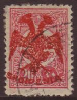 1913 20pa Rose Eagle Opt'd In Red, Mi 6 Variety, Very Fine Used. Signed  Dr Rommerskirchen BPP. For More Images,... - Albanie