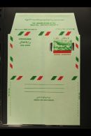 AEROGRAMME 1972 8a On 14a Green, Red & Black, Type I With GREEN PRINTED DOUBLE Variety (aircraft Stamp... - Afghanistan