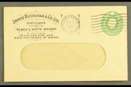 WHISKY 1935 Fine KGV ½d Stationery Envelope With "James Buchanan & Co. Ltd." Advert, Distillers "By... - Non Classés