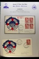 NORTHERN EUROPE SEA RESCUE SERVICES 1920s-2000s.  INTERESTING TOPICAL COLLECTION Presented In Sleeved Pages In An... - Non Classés
