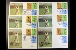 CRICKET GREAT BRITAIN 1973 Official TCCB Illustrated First Day Covers, Comprising Five With Special Postmarks Inc... - Non Classificati