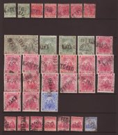 LATE FEE POSTMARKS A Collection Of Boxed Late Fee Cancels On Barbados 1882-97 Issues, Part To Fine Strikes, A... - Autres & Non Classés