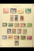 BRITISH AMERICA 1949-55 All Different Fine Mint Collection On Printed Album Pages With Sections Of British Guiana... - Altri & Non Classificati