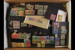 BRITISH COMMONWEALTH - COLLECTOR'S HOARD Shirt Box Accumulation Of Mostly Mint Issues On Stock Cards, Stock Sheets... - Other & Unclassified