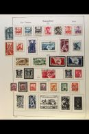 1947-1959 COLLECTION On Leaves, Mint (chiefly Never Hinged ) And Used Stamps, Inc 1949 Youth Set NHM, 1949-51 Set... - Other & Unclassified