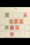 1902-53 All Different Fine Mint Collection, Includes 1902 ½d And 1d, 1903 3d, 6d And 1s, 1911 Set Of Three,... - Niue