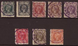 SPANISH GUINEA 1902 Complete Set, SG 1/8, Very Fine Used Cancelled "BATA" Cds Pmks. All Fresh With Full Perfs.... - Andere & Zonder Classificatie
