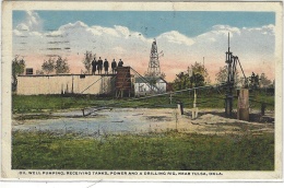 Near TULSA - Oil Well Pumping, Receiving Tanks, Power And A Drilling Rig, Near Tulsa, Oklahoma - Tulsa