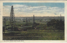 Near TULSA - Oil Field Scene Near Tulsa, Oklahoma - Tulsa