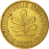 Monnaie, République Fédérale Allemande, 10 Pfennig, 1981, Karlsruhe, SUP - 10 Pfennig