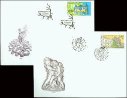 Slovakia 2010, FDC Covers Beauties Of Our Homeland Castles Mi.# 638-639, Ref.bbzg - FDC