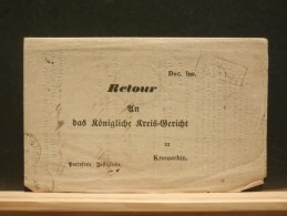 59/977   DOC. ALLEMAGNE  1861 - Lettres & Documents