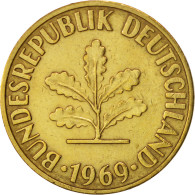 Monnaie, République Fédérale Allemande, 10 Pfennig, 1969, Karlsruhe, TTB - 10 Pfennig