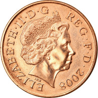 Monnaie, Grande-Bretagne, Elizabeth II, 2 Pence, 2008, SUP, Copper Plated Steel - 2 Pence & 2 New Pence