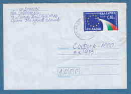 213202 / 2000 - 0.18 Lv. , Beginning The Negotiations For Joining Bulgaria To EU , FLAG , DRYANOVO  - SOFIA , Bulgarie - Lettres & Documents