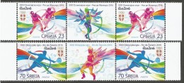 SRB 2016- OLYMPIC GAMES RIO, SERBIA, 2 X 2v + Labels, MNH - Summer 2016: Rio De Janeiro