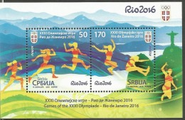 SRB 2016- OLYMPIC GAMES RIO, SERBIA, S/S, MNH - Summer 2016: Rio De Janeiro