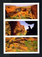 AUSTRALIA   -   Watarranka National Park  Kings Canyon  Multi View  Unused Postcard - Sin Clasificación