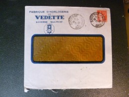 Lettre France Pour Agde Illustrée Pub La Vedette Horlogerie Saverne Bas Rhin Oroplan 1933 - 1900 – 1949