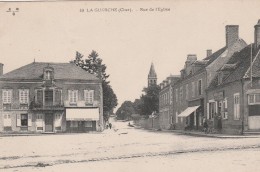 LA GUERCHE - LA RUE DE L'EGLISE - BELLE CARTE - EGLISE - COMMERCES -  TOP !!! - La Guerche Sur L'Aubois