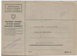 SUIZA CORREO MILITAR ARMEE ARTILLERIA GARNISON DE ST MAURICE - Documenten