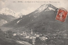 BOZEL - LES GLACIERS DE LA VANOISE ET LA DENT DU VILLARD - LE VILLAGE AU FOND DE LA VALLEE - TOP !!! - Bozel