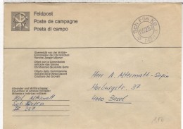 SUIZA CORREO MILITAR ARMEE SCH FUS KP IV/257 - Documents