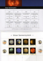 ÖSTERREICH 2011** Unser Sonnensystem - PM Personalised Stamps - Block Im Folder MNH - Personalisierte Briefmarken