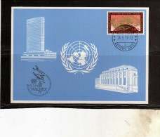 UNITED NATIONS GENEVE GINEVRA ONU UN UNO 1979 HEADQUARTES 1969 CENT. 60 MALMEX MAXIMUM MAXI CARD - Maximum Cards