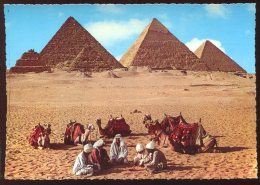 CPM Neuve Animée Egypte GIZA Les Pyramides - Gizeh