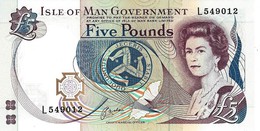 Isle Of Man 5 Pounds ND (1991), UNC (P-41b, B-115b) - 5 Pounds