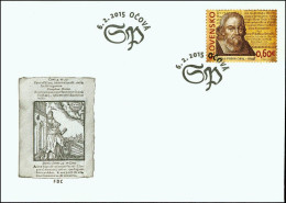 Slovakia 2015, FDC Cover Stefan Pilarik Priest Writer Mi.# 756, Ref.bbzg - FDC