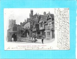 WARWICK - ANGLETERRE - CPA DOS SIMPLE TRES RARE - The Leycester Hospital And West Gate - ENCH0616 - - Warwick