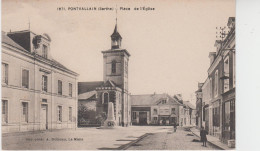 72 - PONTVALLAIN / PLACE DE L'EGLISE - Pontvallain