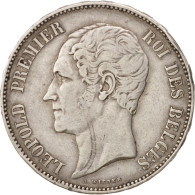 Monnaie, Belgique, Leopold I, 5 Francs, 1863, TTB, Argent, KM:2.2 - 5 Francs