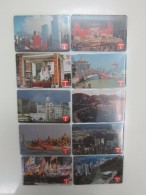 Autelca Phonecard Landscape Series I,set Of 10, All With 50$ Facevalue,used, See Description - Hongkong