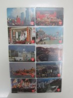 Autelca Phonecard Landscape Series I,set Of 10, All With 50$ Facevalue,used, See Description - Hong Kong
