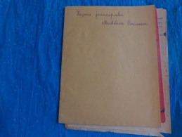 Cahier De  Leçons Principales -micheline Cousseau - Non Classificati