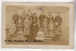 PHOTO DE CLASSE - ECOLE DE FILLES ET GARCONS - POUR VEINIG FAUBOURG ST HONORE PARIS - CARTE PHOTO - Escuelas