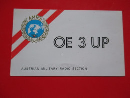 Q1-Postcard-Austrian Military Radio Station- Radio Card OE 3 UP - Radio