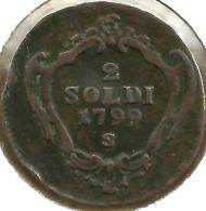 ITALY GORIZIA 2 SOLDI MOTIF FRONT CROWN BACK 1799  VF C-? READ DESCRIPTION CAREFULLY!! - Gorizia