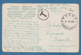 212536 / 1908 - POSTAGE DUE ROUSSE - GARE KARLUKOVO , Bulgaria Bulgarie Bulgarien , SER. 818 II MAN WINDOW WOMAN , - Postage Due