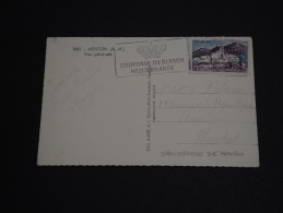 MONACO - Oblitération De Monté Carlo Sur Timbre Et Carte Française En 1962 - A Voir - L 153 - Postmarks