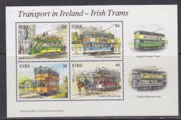 Ireland 1987 Irish Historic Trams  M/s  ** Mnh (30593A) - Blokken & Velletjes